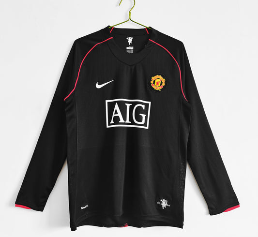 2007/08 Manchester United Long Sleeve Away Retro Kit