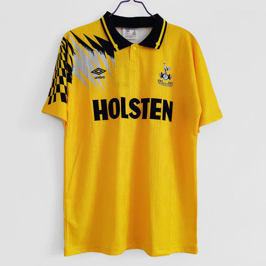 1992/94 Yellow Tottenham Away Retro Kit