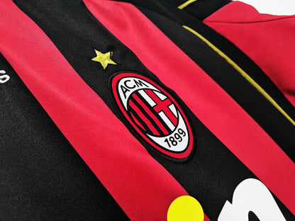 2006/07 AC Milan Long Sleeve Home Retro Kit