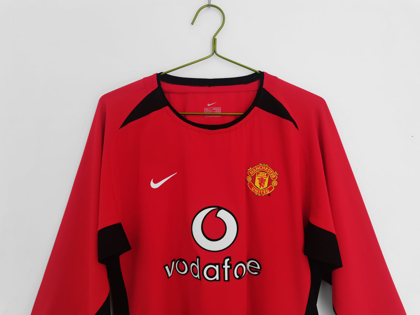 2002/04 Manchester United Long Sleeve Home Retro Kit