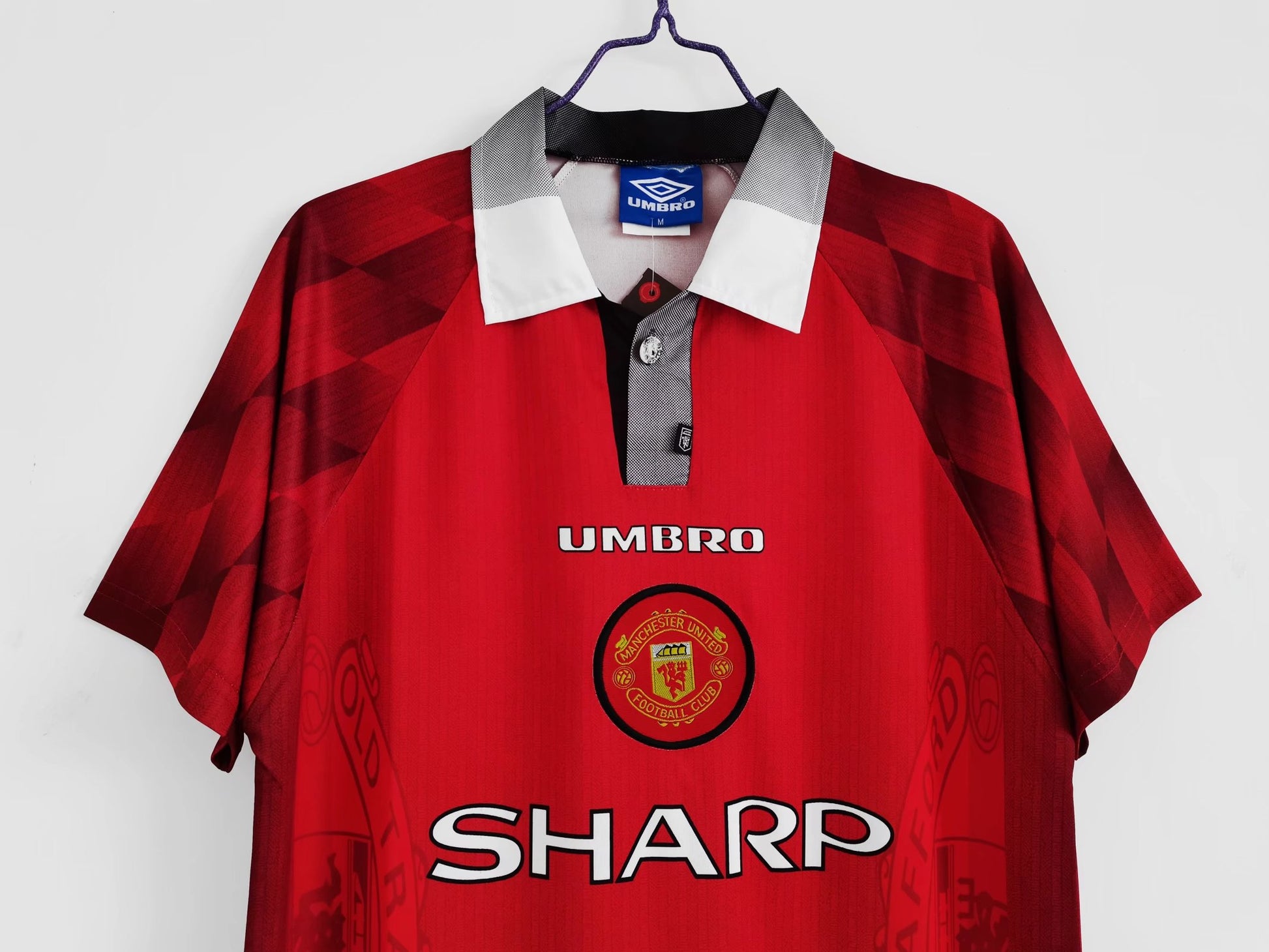 1996/97 Manchester United Treble Home Retro Kit