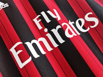 2013/14 AC Milan Home Long Sleeve Retro Kit