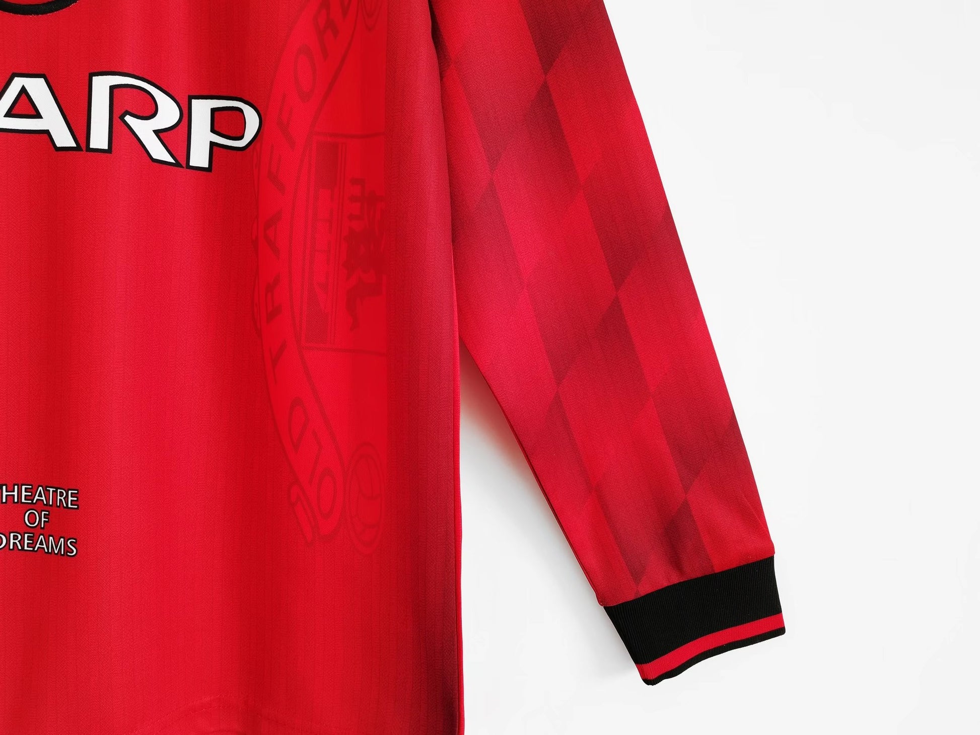 1996/97 Manchester United Long Sleeve Home Retro Kit