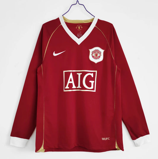 2006/07 Manchester United Long Sleeve Home Retro Kit